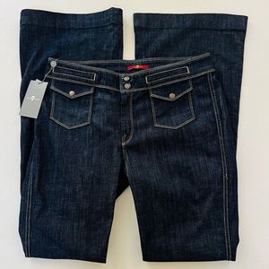 7 For All Mankind Erin High Rise Mega Flare Jeans 32